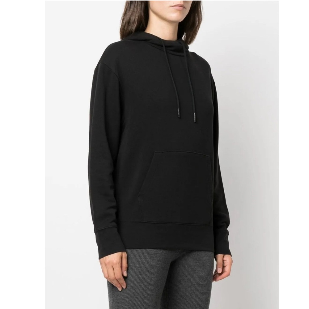 Vince Drawstring Pullover Hoodie Women’s Essential Hoodie Classic Black Size XS
